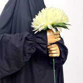 Black Long Salah Khimar